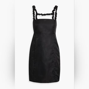 NWT GANNI Shell Mini Dress In Black